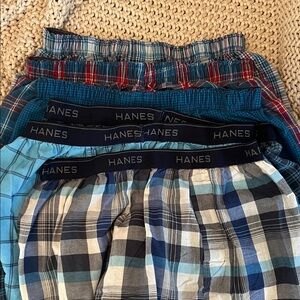 Hanes XL Men's Plaid Boxers - Assorted colors (6 pair)